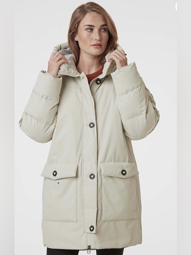 Helly Hansen Off White Women’s Arya Parka, Size Large Nwt